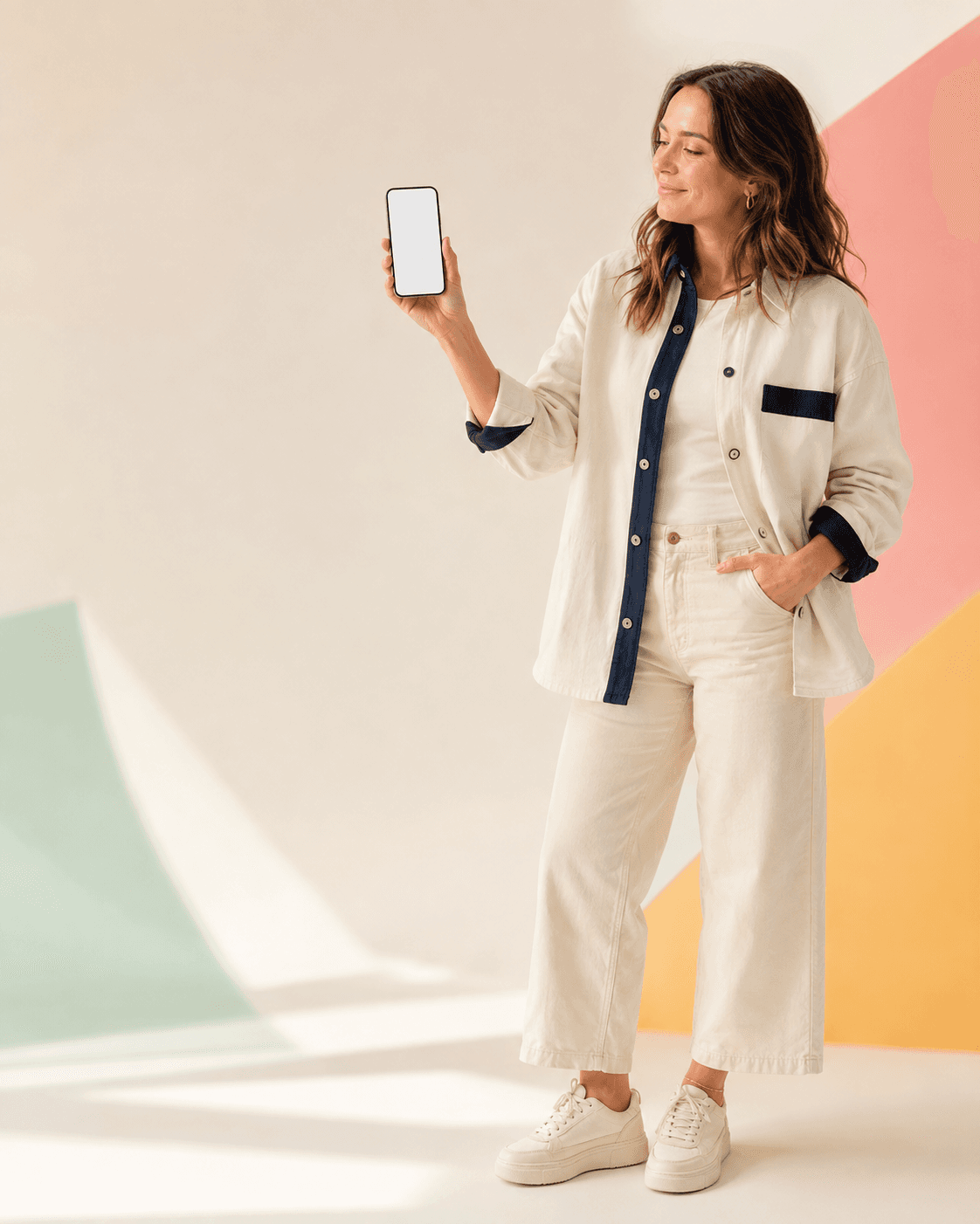 Fondatrice d'une marque e-commerce utilisant Komba sur son téléphone